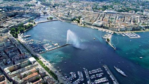 Vista aérea de Ginebra