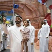Ceremonia de inauguración, con la presencia de Sheikh Mohammed bin Rashid y Sheikh Mohamed bin Zayed