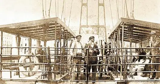 Imagen histórica del puente