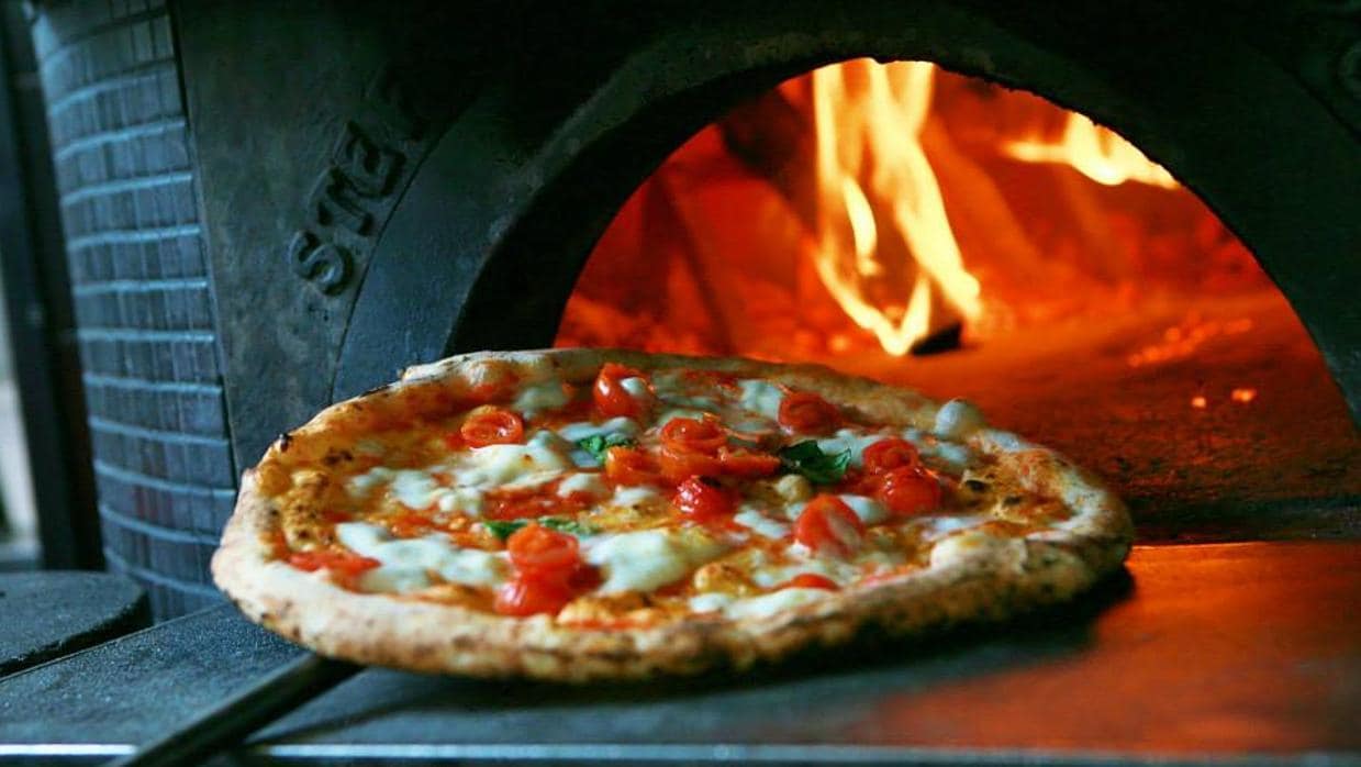 El horno de N.A.P. Neapolitan Authentic Pizza, en Barcelona