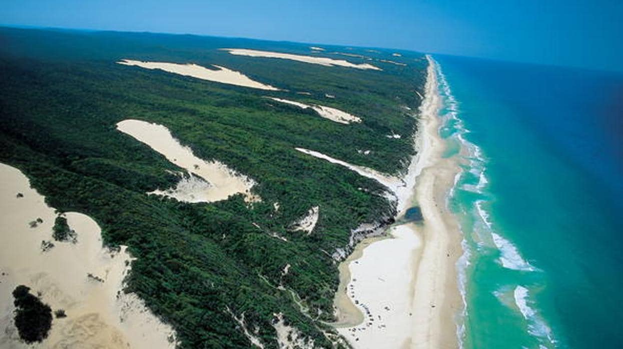 Vista aérea de Fraser Island