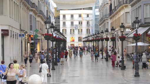 Calle Larios, en Málaga