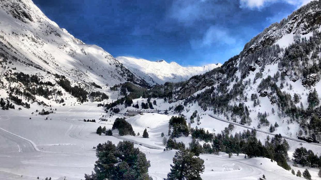 Estación de Llanos del Hospital, en el Valle de Benasque