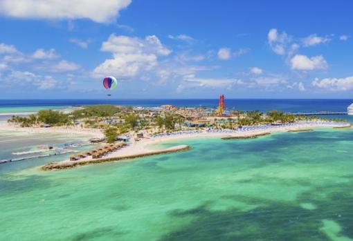 La isla de CocoCay está en las Bahamas