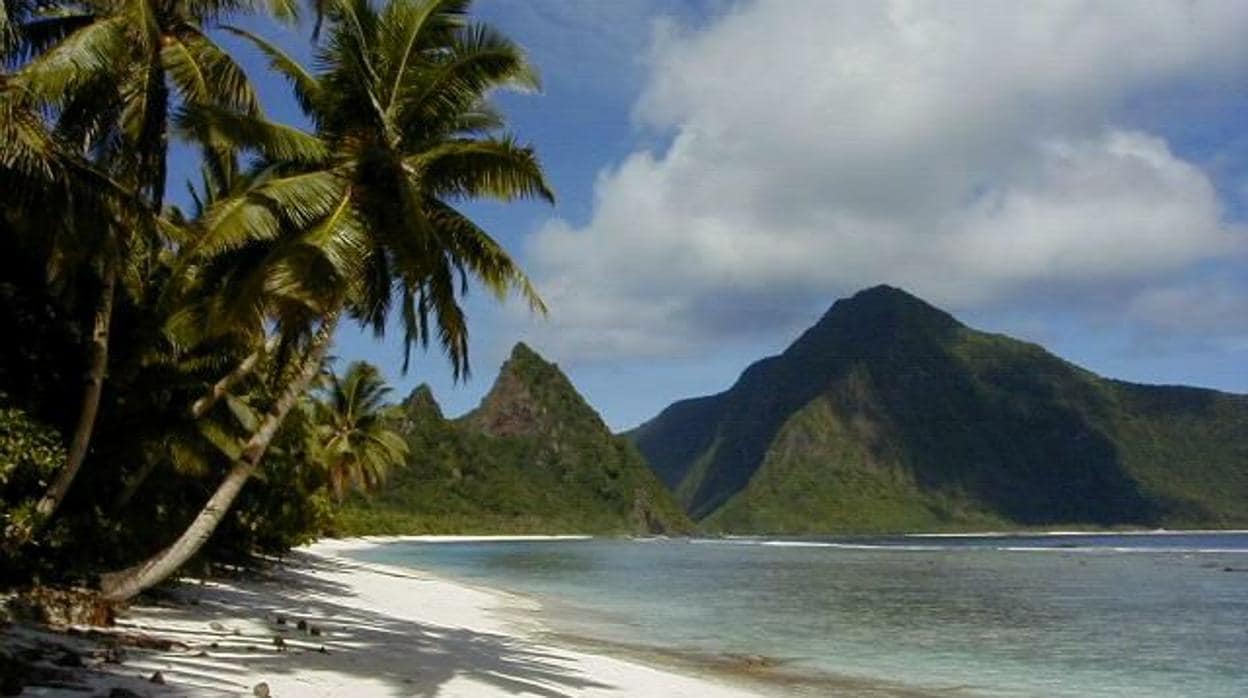 Playa en Samoa Americana