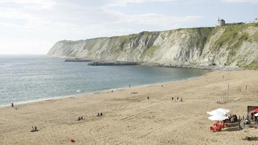 Vista de la playa de Arrigunaga, Gecho