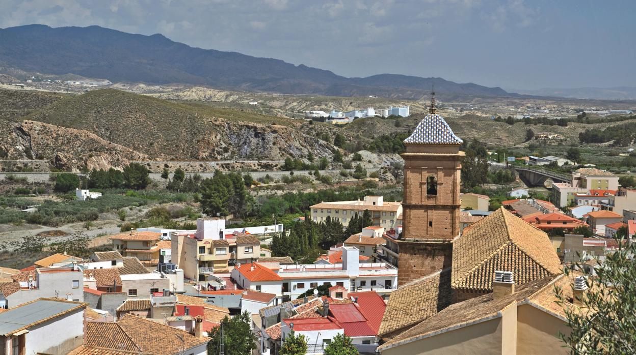 Vista de Purchena (Almería), en la ruta del Valle del Almanzora