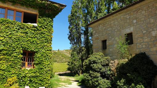 Un detalle de la casa familiar de Bodegas Puelles