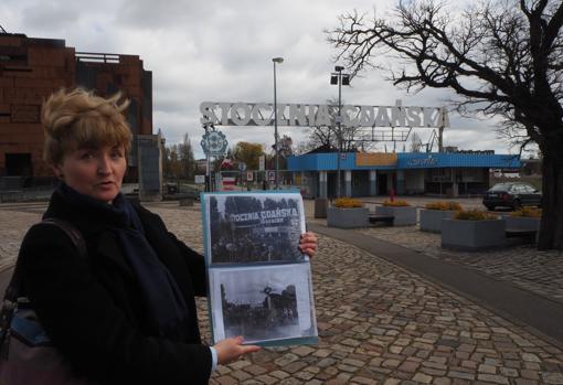 Homenaje a Solidaridad en el Astillero de Gdansk