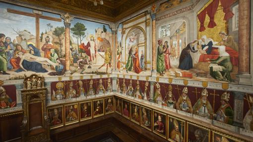 Sala Capitular de la Catedral Primada. Restauración integral de los murales que decoran la Sala Capitular pintados por Juan de Borgoña a principios del siglo XVI.