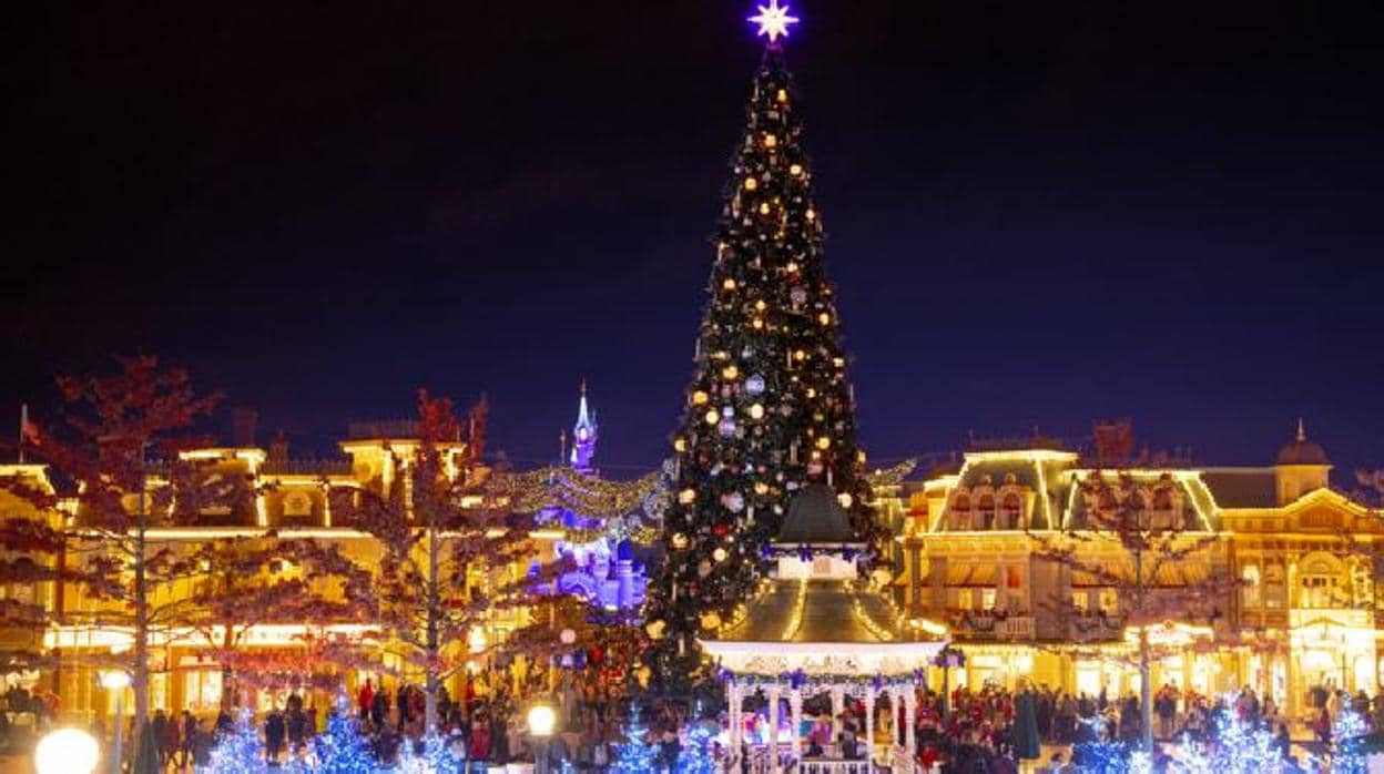 El abeto de Navidad de Disneyland París