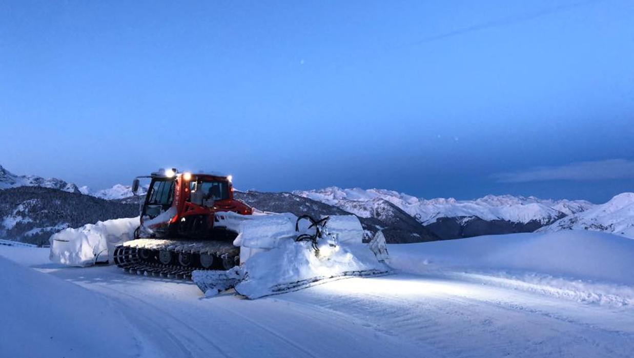 Trabajos de acondicionamiento en Baqueira Beret