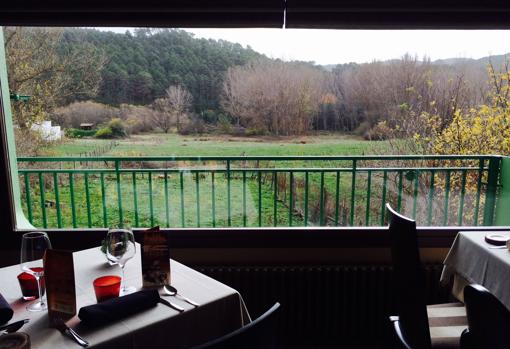 Vistas desde el restaurante La Lobita, en Navaleno, Soria