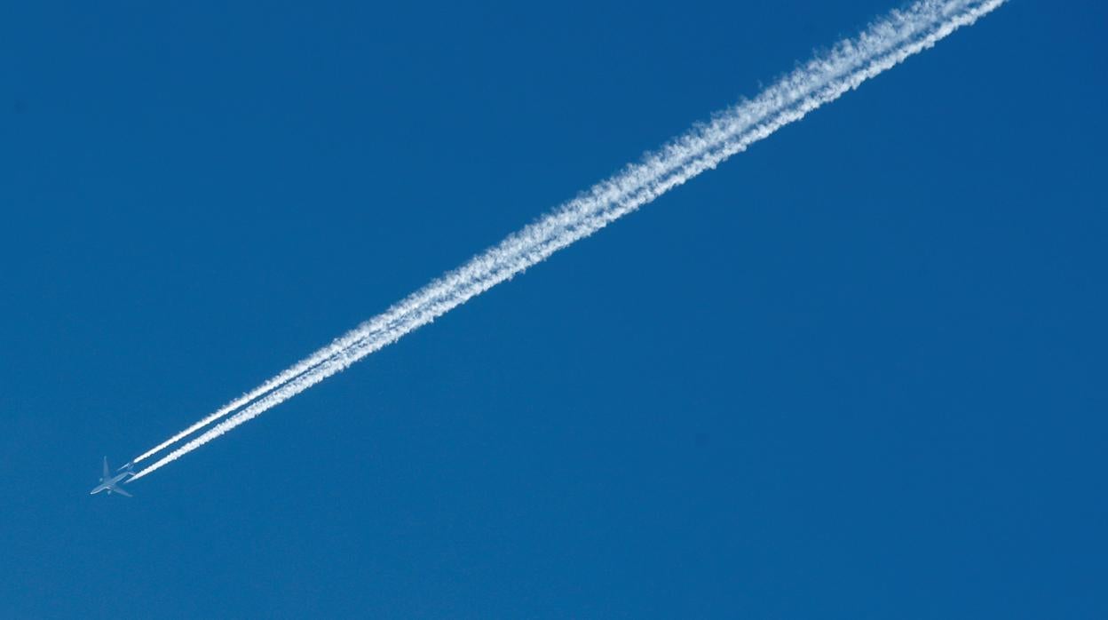 Un avión de KLM en el Reino Unido