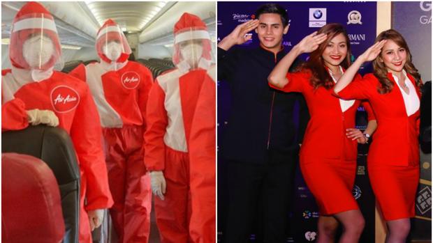 Así son los nuevos uniformes de la tripulación de AirAsia