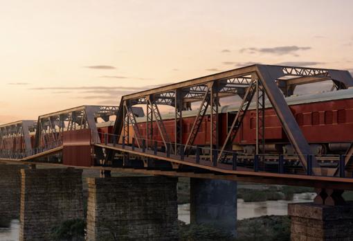 La experiencia de dormir en un tren de lujo sobre un puente en África