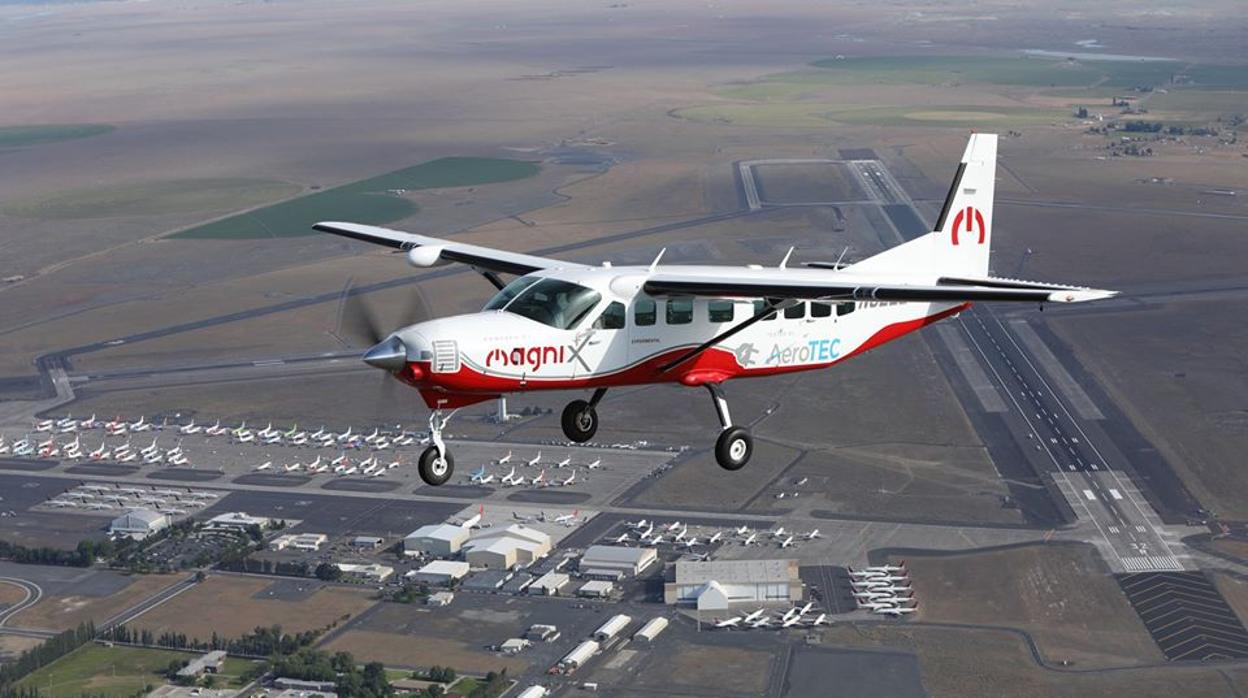 La Cessna 208B Grand Caravan en el aire
