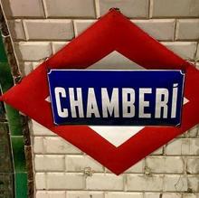 Detalle de la estación de Chamberí