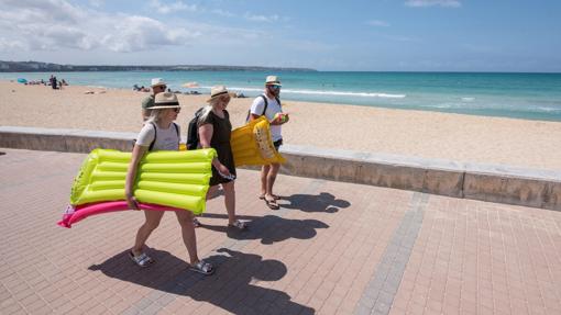 Playa de Palma, en junio de 2020