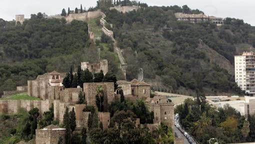 Vista general de la Alcazaba y el castillo de Gibralfaro