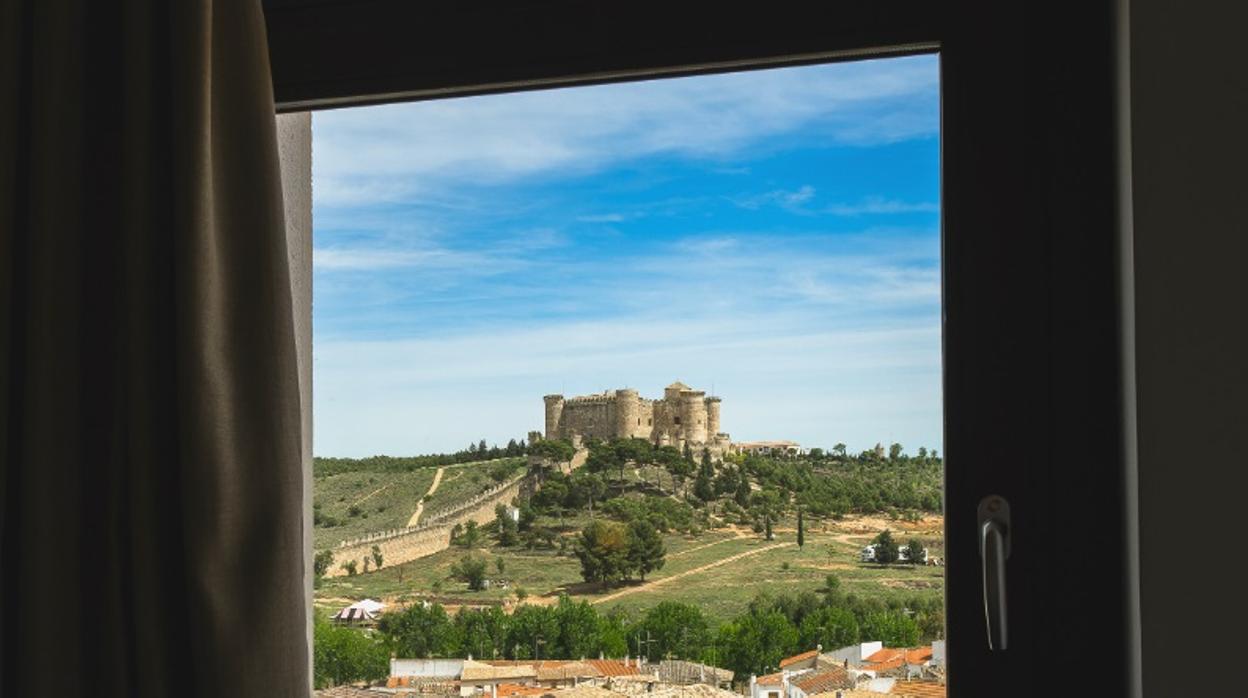 El castillo de Belmonte desde el Palacio del Infante Don Juan Manuel