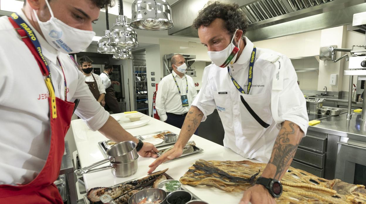 Iván Domínguez, durante su ponencia en San Sebastián Gastronomika