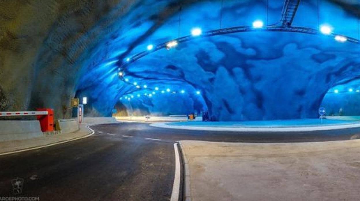 Nueva rotonda en el sistema de túneles bajo el océano en las Islas Feroe