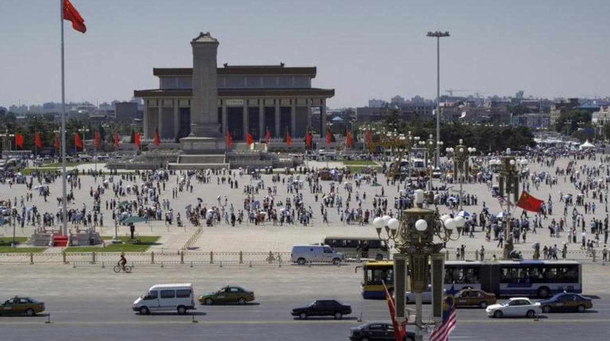 Plaza de Tiananmen, en Pekín