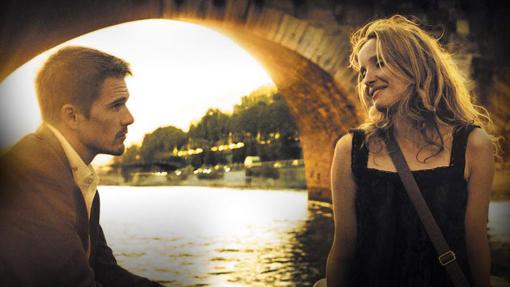 Ethan Hawke y Julie Delpy, en el Sena
