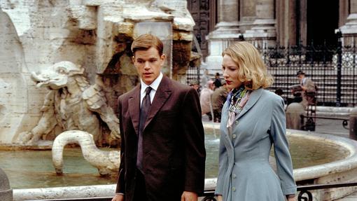 Matt Damon y Cate Blanchett en Roma