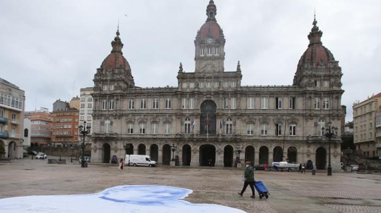 Homenaje a la figura de Emilia Pardo Bazán en la Plaza de María Pita (La Coruña)