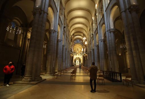Interior de la catedral de Santiago de Compostela