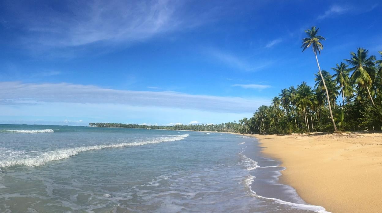 Playa Cosón, en la Península de Samaná, cerca de las Terrenas