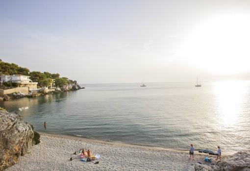 Playa de la Herradura, en Almuñécar (Granada)