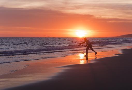 Atardecer en la playa de Matalascañas