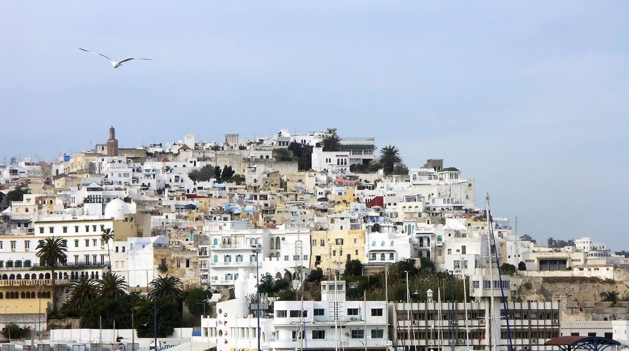 Vistas panorámicas de Tánger en Marruecos