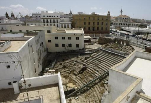 Teatro romano en el barrio del Pópulo, Cádiz