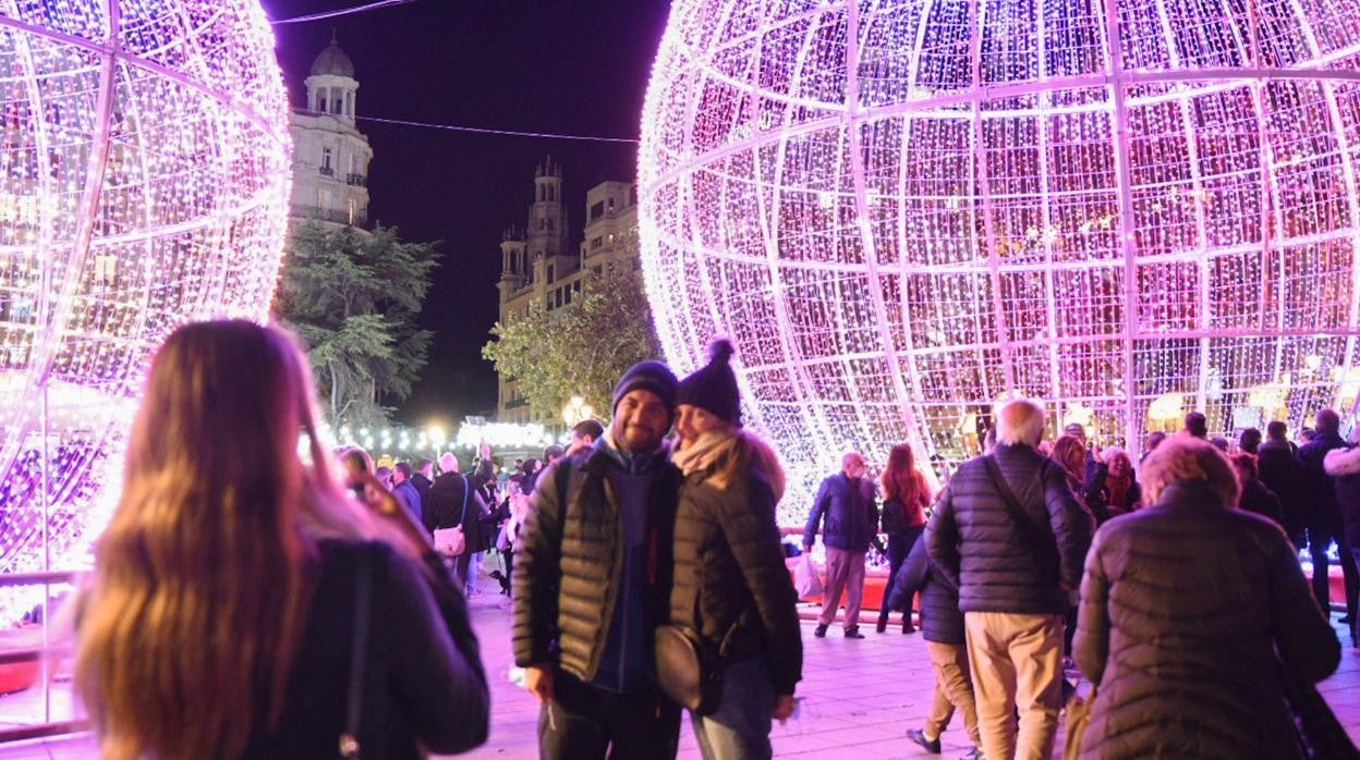 Iluminación navideña en Valencia, el 29 de noviembre