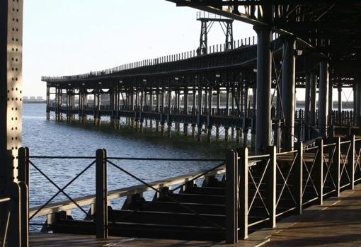 Muelle de la Río Tinto Company United en el Puerto de Huelva