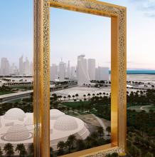 El enorme The Frame, que simula un marco de fotos, en Dubái