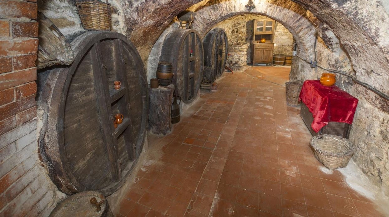 Una de las bodegas subterráneas de Aranda de Duero (Burgos)