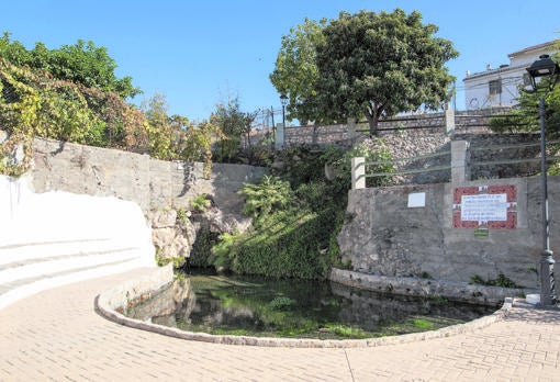 El manantial de la Fuente Nueva, en el Paseo del Nacimiento. De allí surge el agua que da de beber a toda la localidad