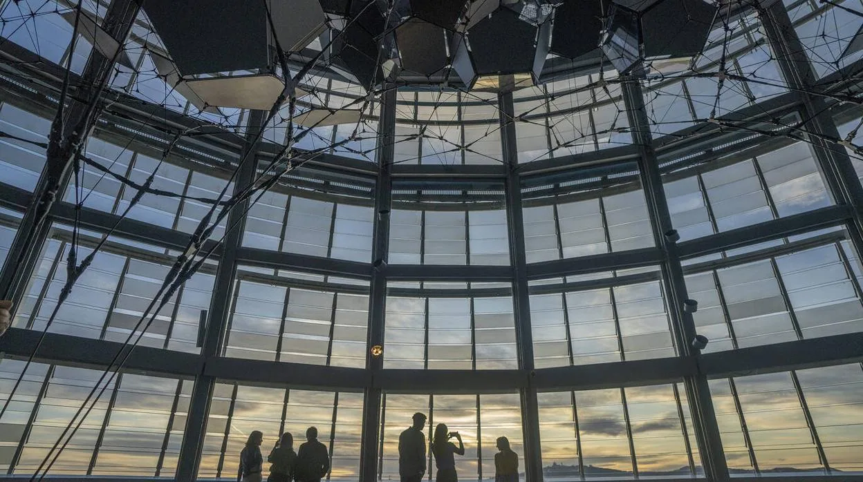 Imagen del interior del nuevo mirador Torre Glòries