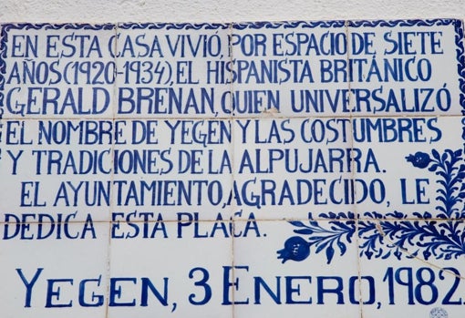 Yegen, el pueblo alpujarreño que cautivó a Gerald Brenan