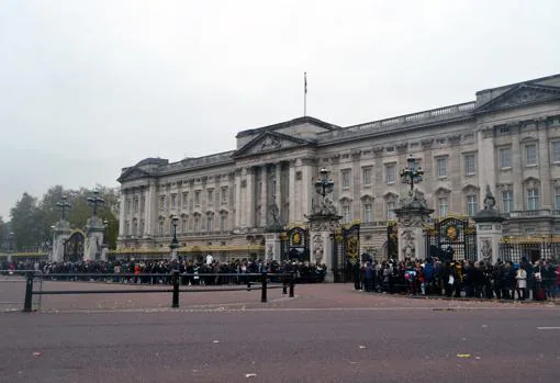 Imagen del exterior de Buckingham Palace, Londres