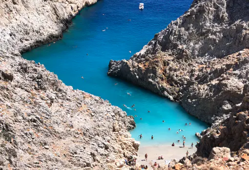 Playa de Seitan Limania, Creta