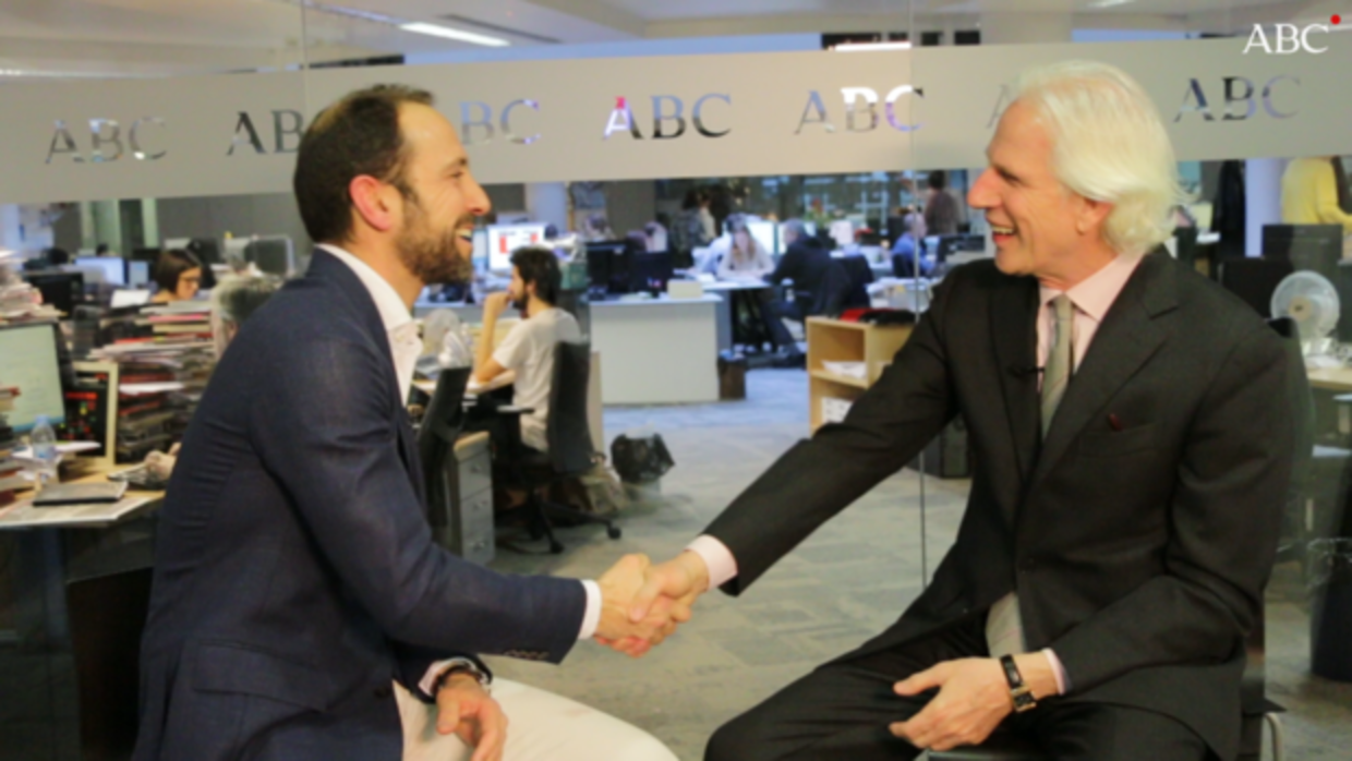 Fernando Serrano-Súñer conversa con Giuseppe Tringali